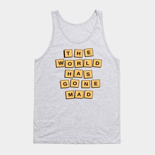 Mad World Text Pop Art Tank Top